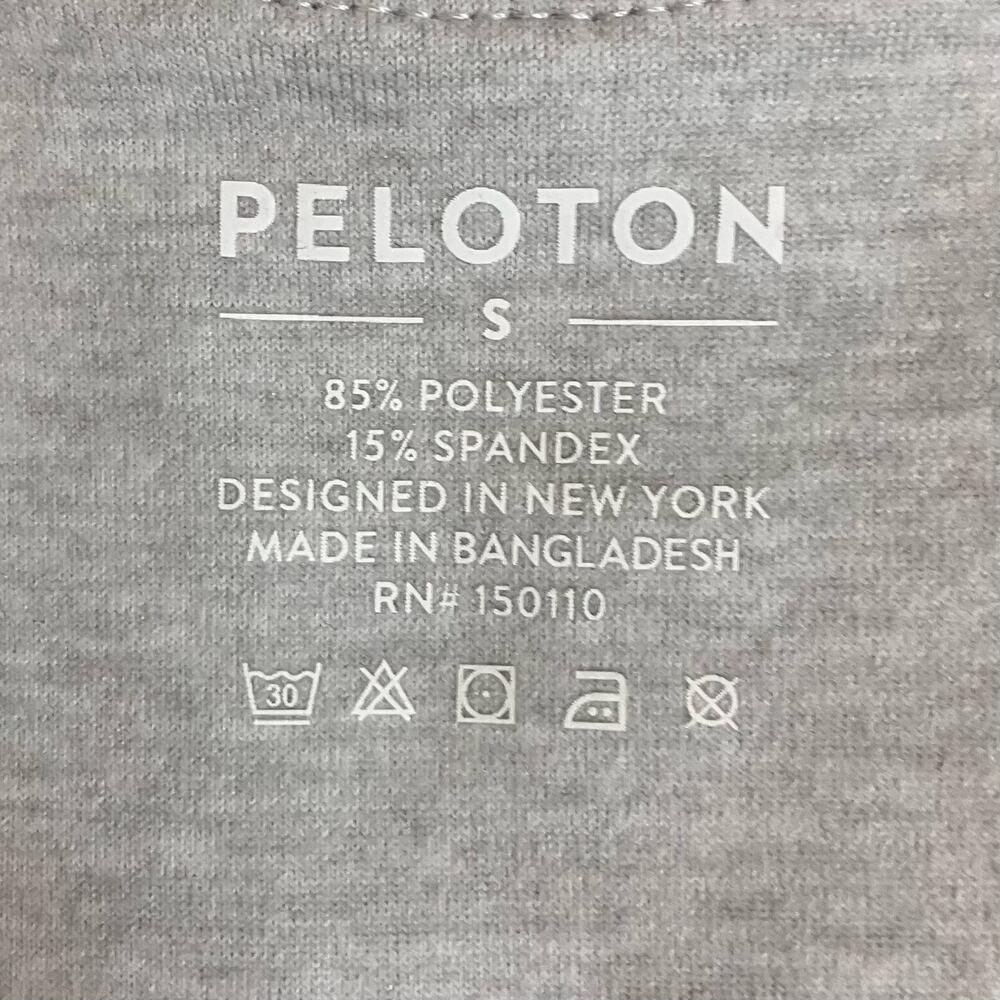 New Peloton Light Heathered Gray Strappy Sports Bra Size Small - Picture 5 of 5
